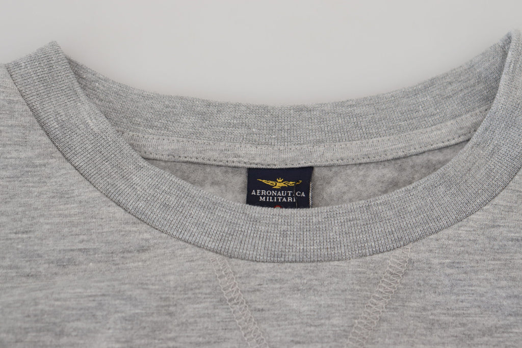 Aeronautica Militare Grauer Herren Pullover Sweatshirt Pullover