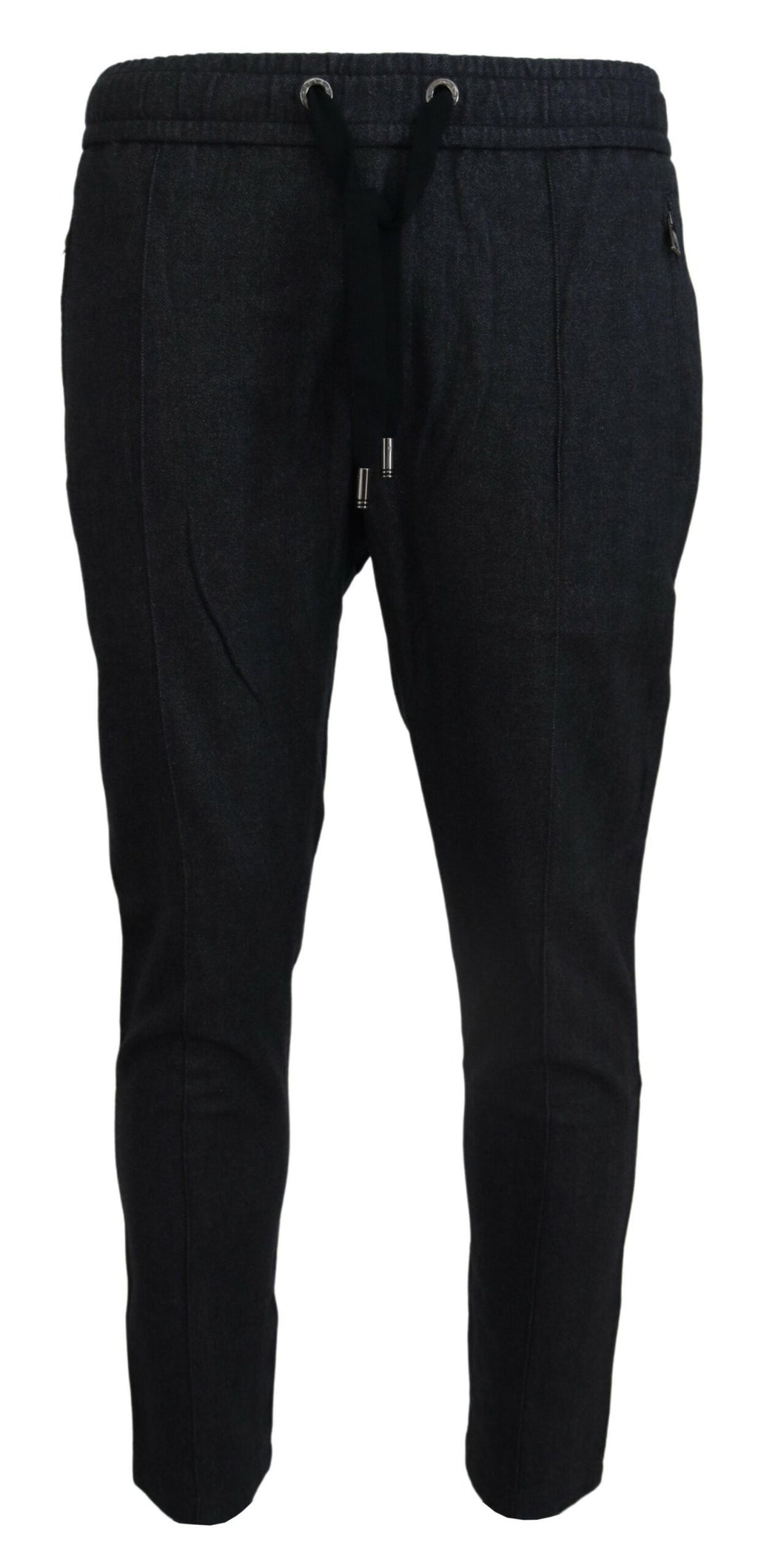 Dolce & Gabbana Graue Baumwoll-Jogger-Hose für Männer