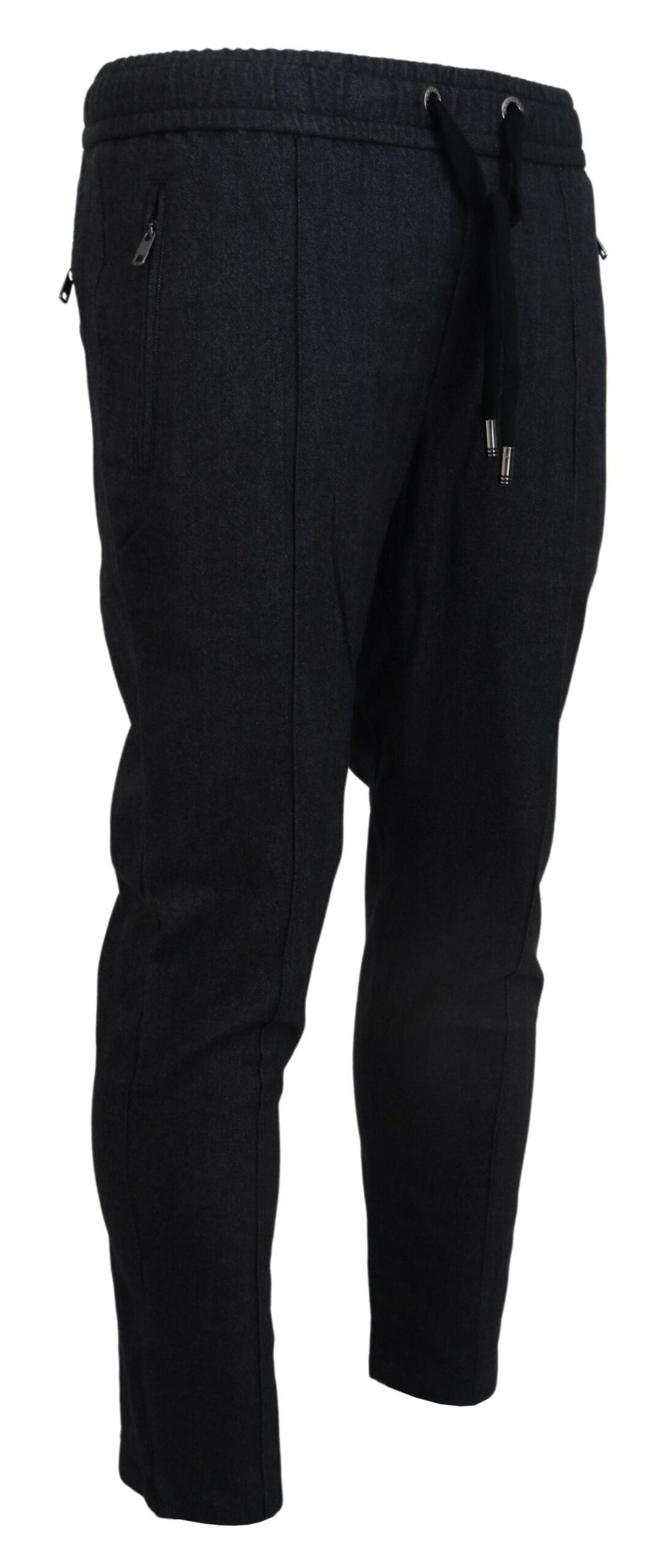 Dolce & Gabbana Graue Baumwoll-Jogger-Hose für Männer