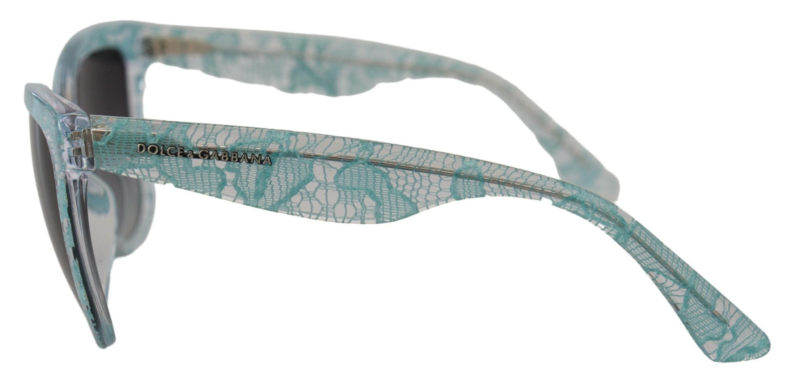 Dolce & Gabbana Blaue DG4190 Spitze Kristall Acetat Schmetterling Sonnenbrille