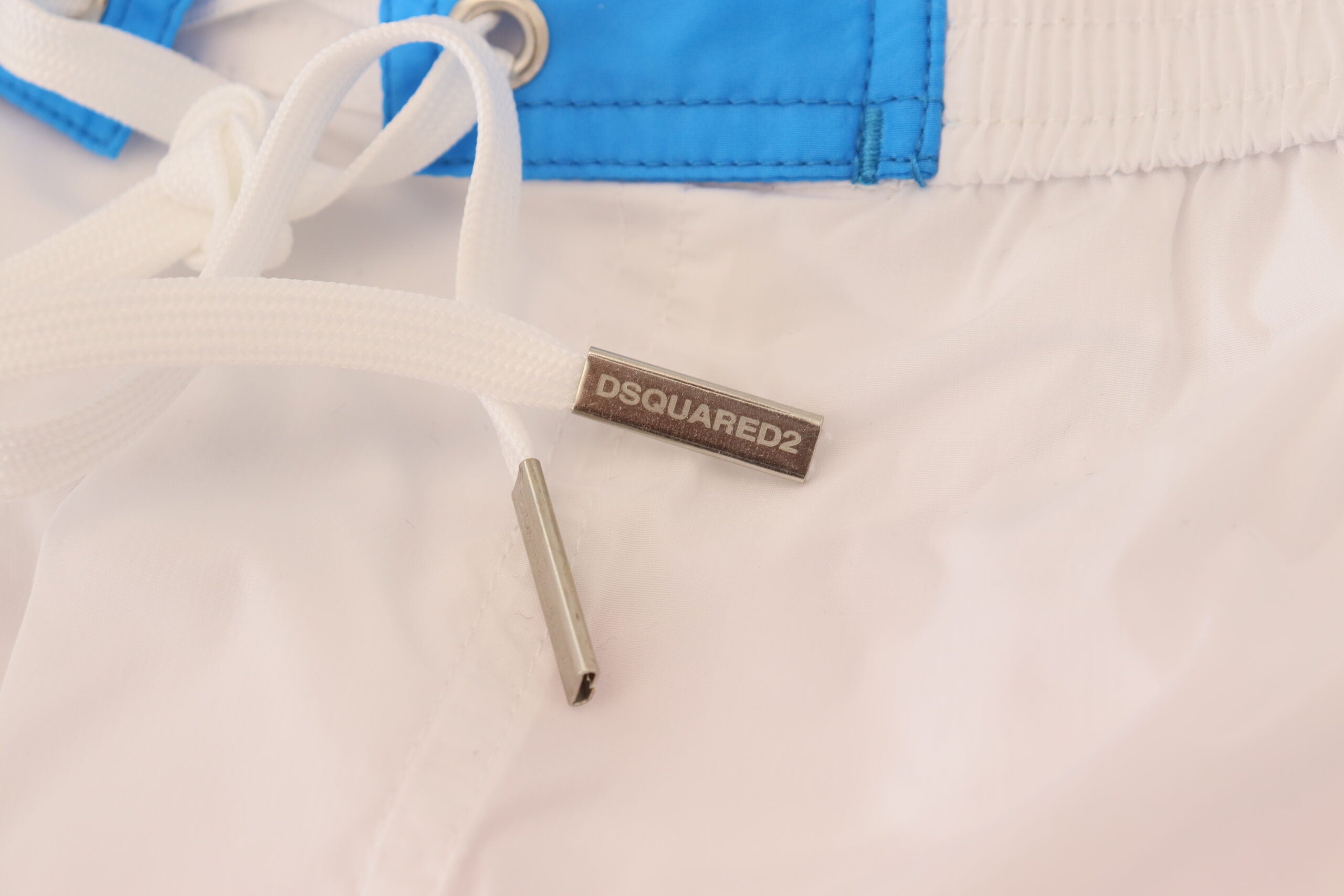 Dsquared² Weiß Rosa Logo Print Männer Beachwear Shorts Bademode