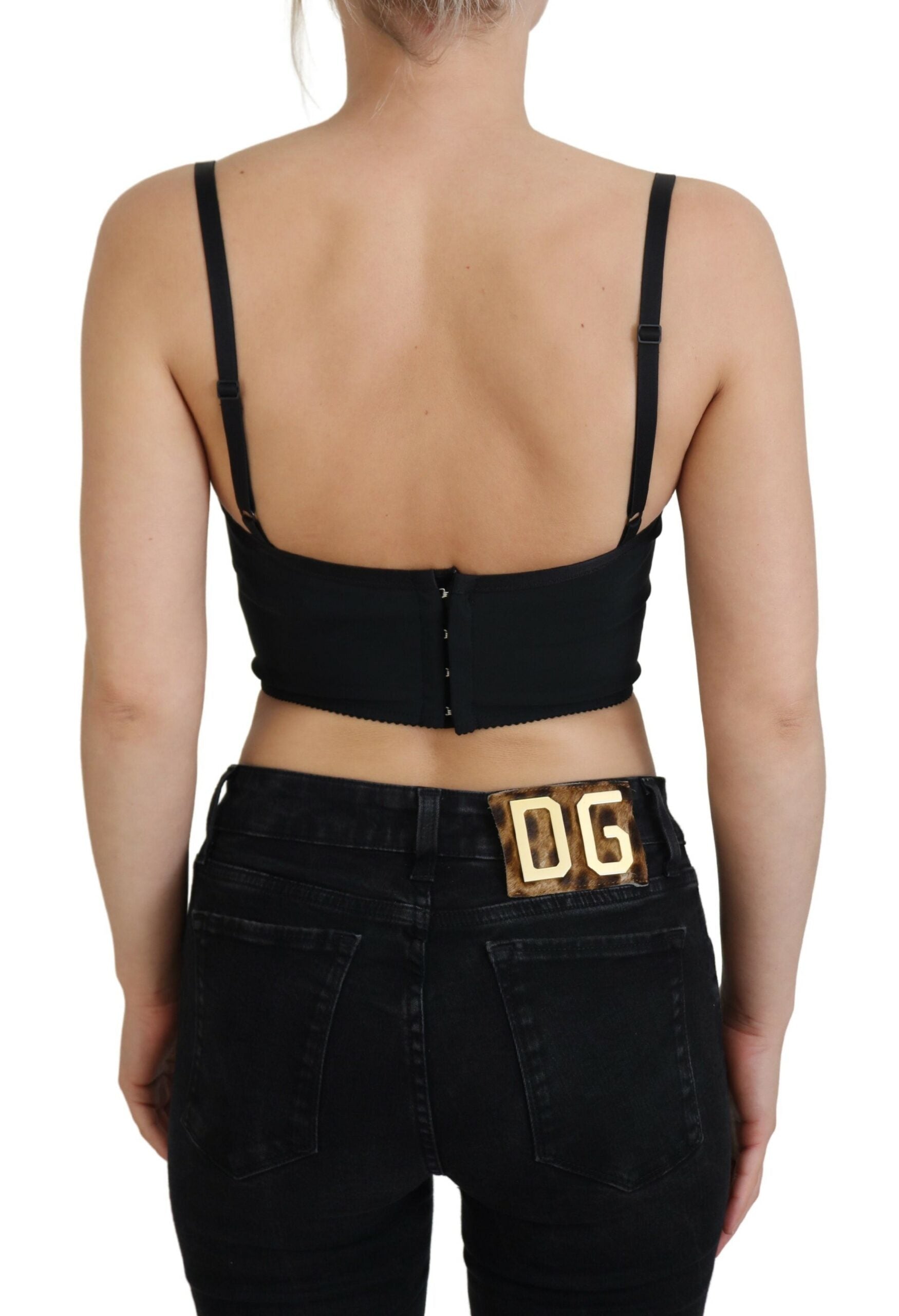 Dolce & Gabbana Leopardenmuster Bustier Korsett-Top