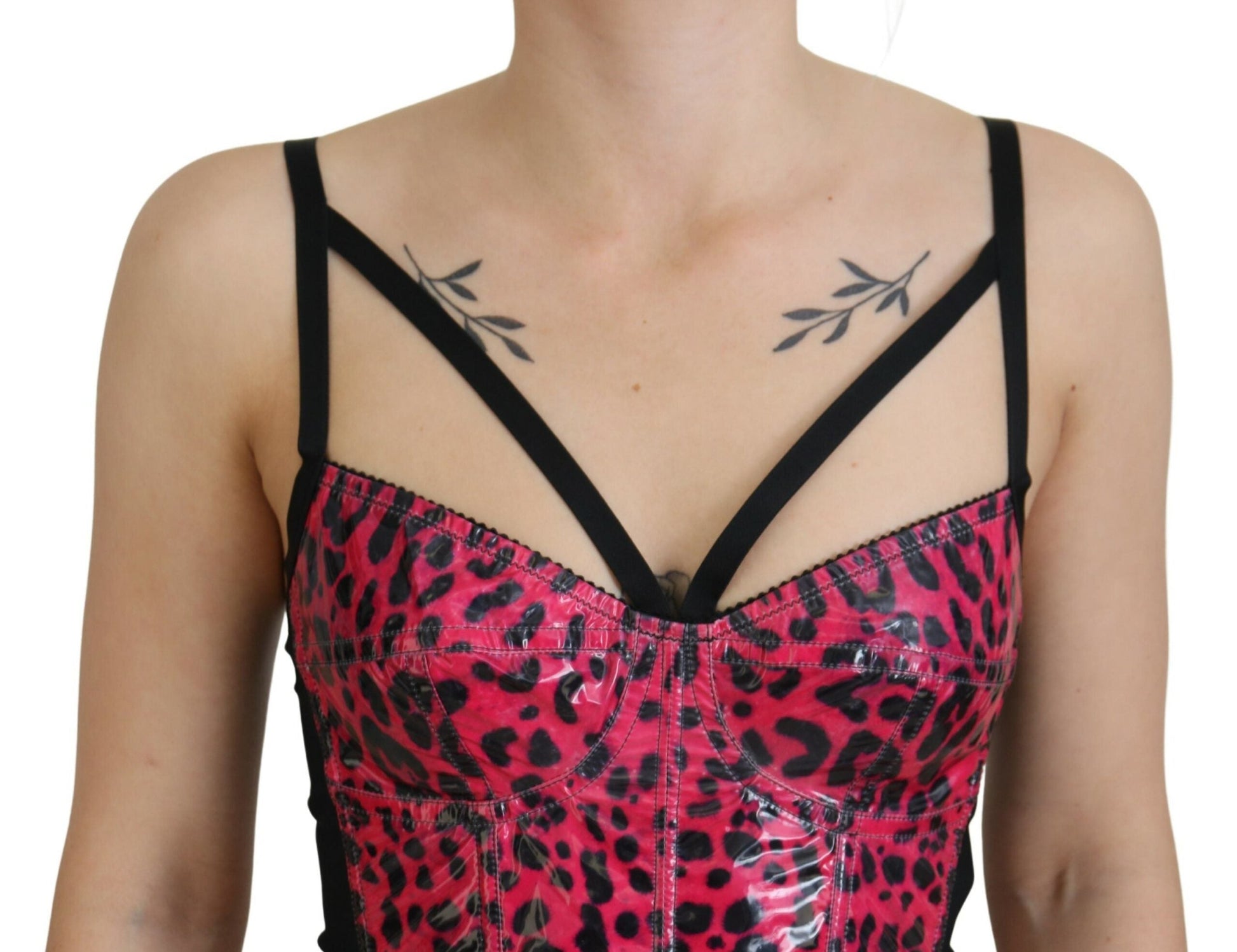 Dolce & Gabbana Leopardenmuster Bustier Korsett-Top