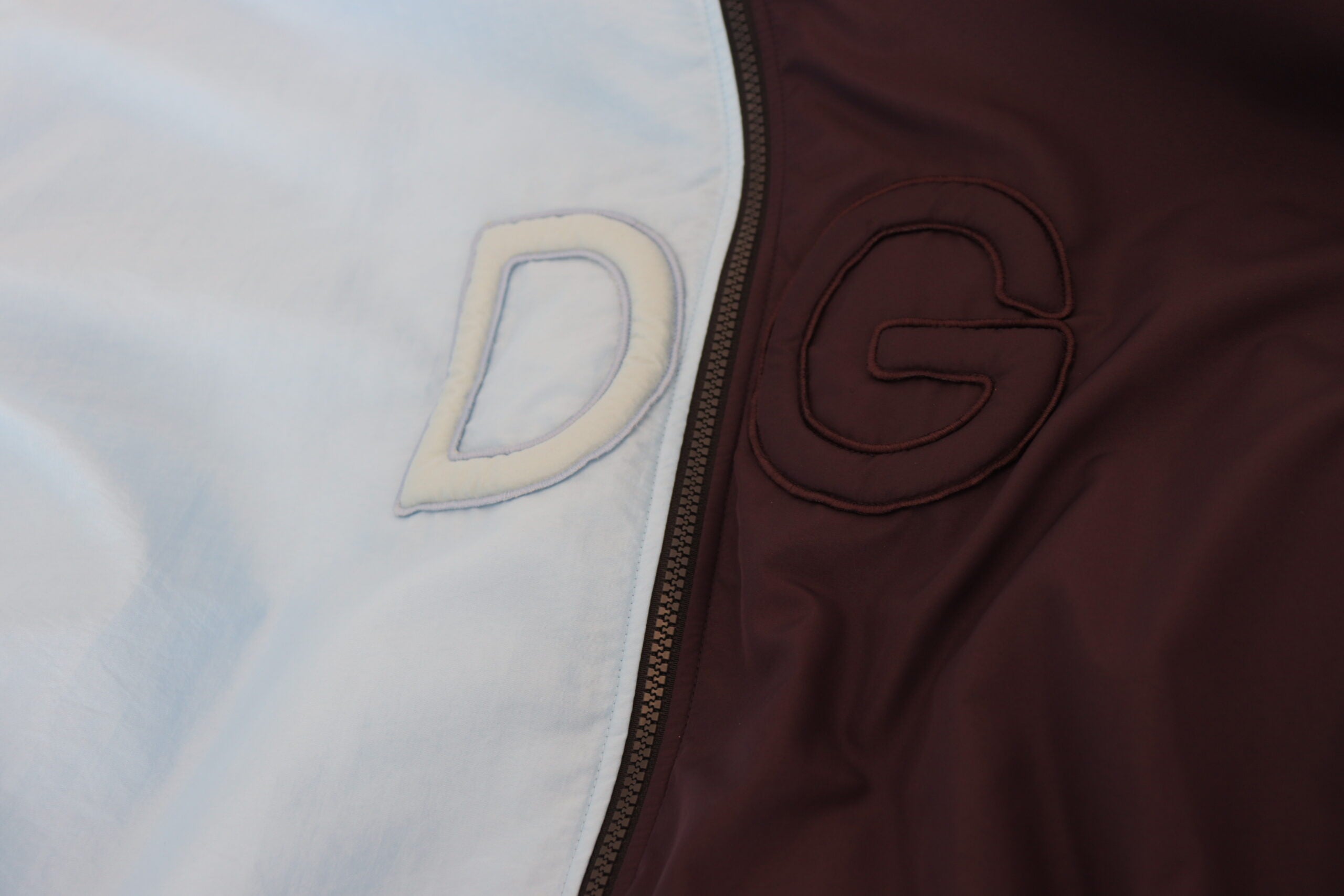 Dolce & Gabbana Schwarz Blau DG Hooded Full Zip Herren Jacke