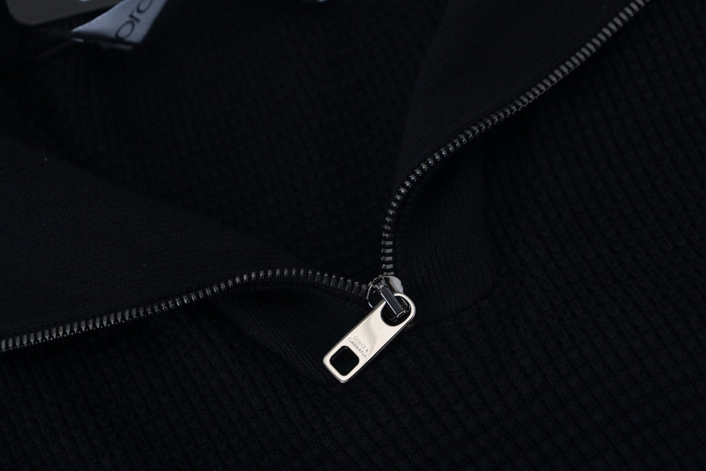 Dolce & Gabbana Pullover mit Rollkragen aus schwarzer Seide