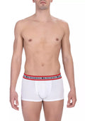 Bikkembergs Weißes Baumwoll-Boxershorts-Doppelpack für Herren