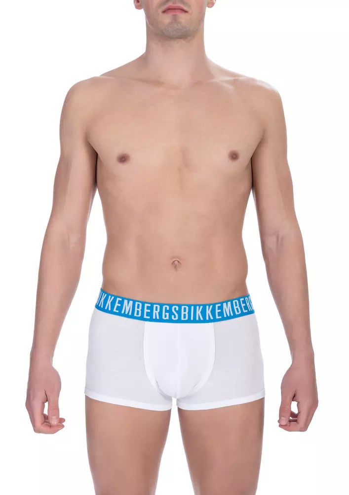 Bikkembergs Herren-Shorts aus Baumwolle in Weiß