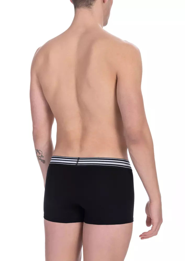 Bikkembergs Schwarze Baumwoll-Boxershorts im 2er-Pack für Herren