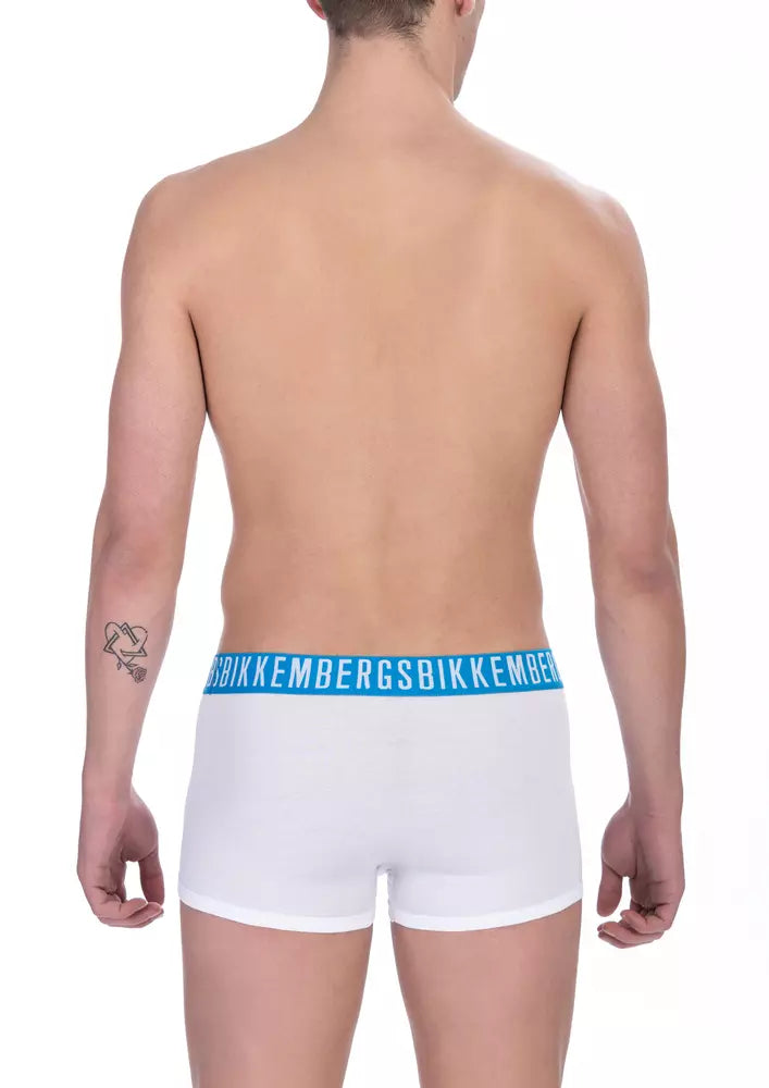 Bikkembergs Herren-Shorts aus Baumwolle in Weiß
