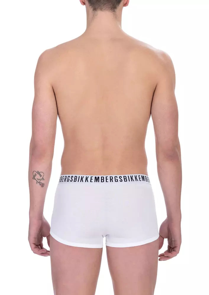 Bikkembergs Weißes Baumwoll-Boxershorts im 2er-Pack für Herren