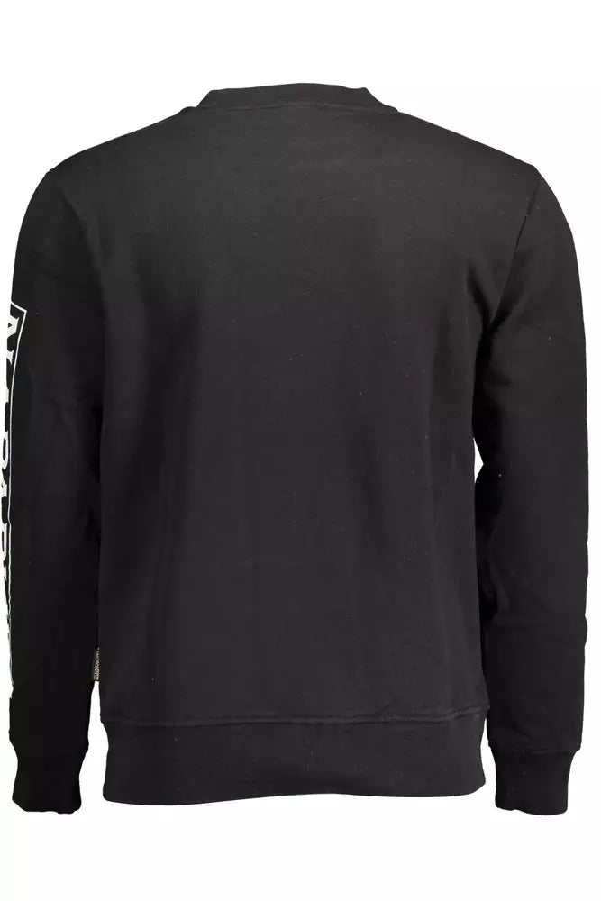 Napapijri Peppen Sie Ihren Stil mit einem eleganten schwarzen Sweatshirt auf
