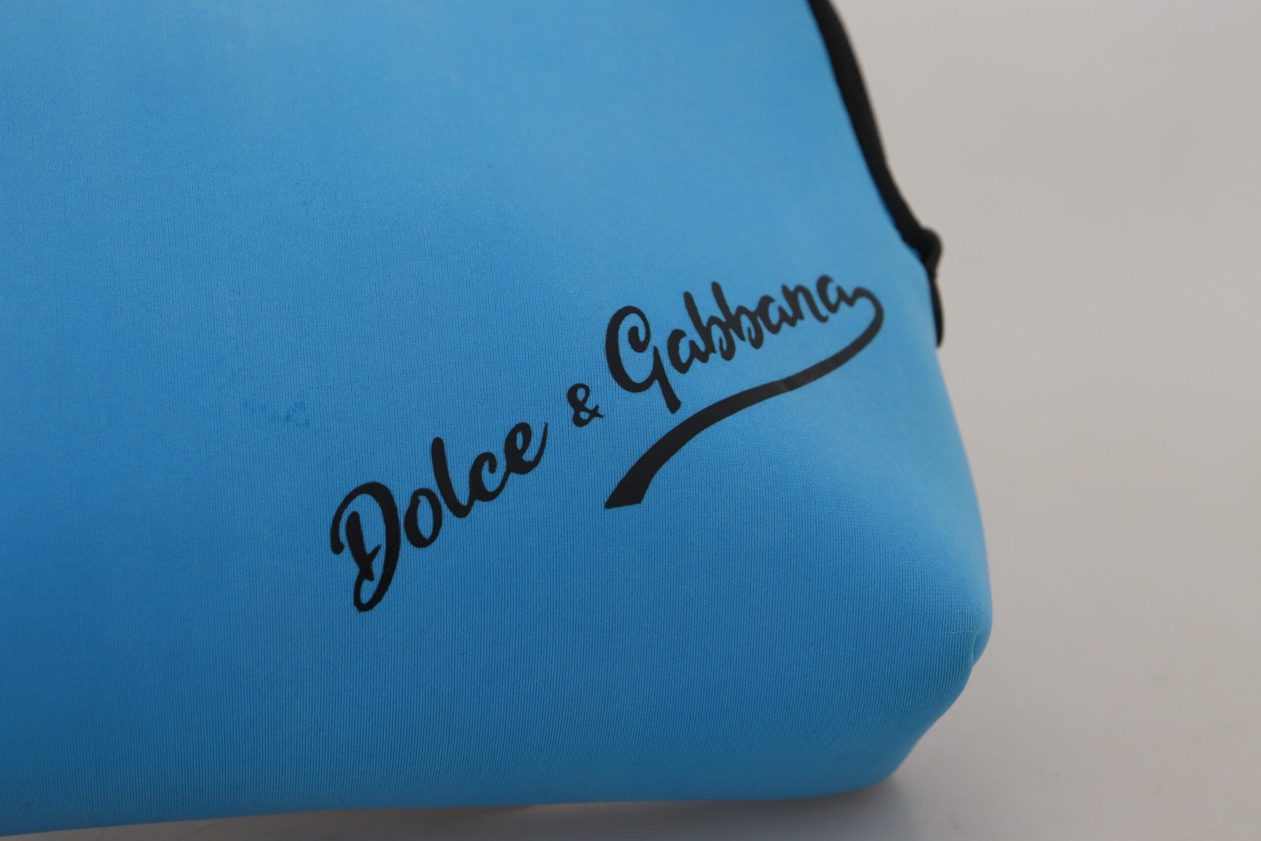Dolce & Gabbana Handtäschchen mit blauem Logodruck und Leopardenmuster Toilettenbeutel