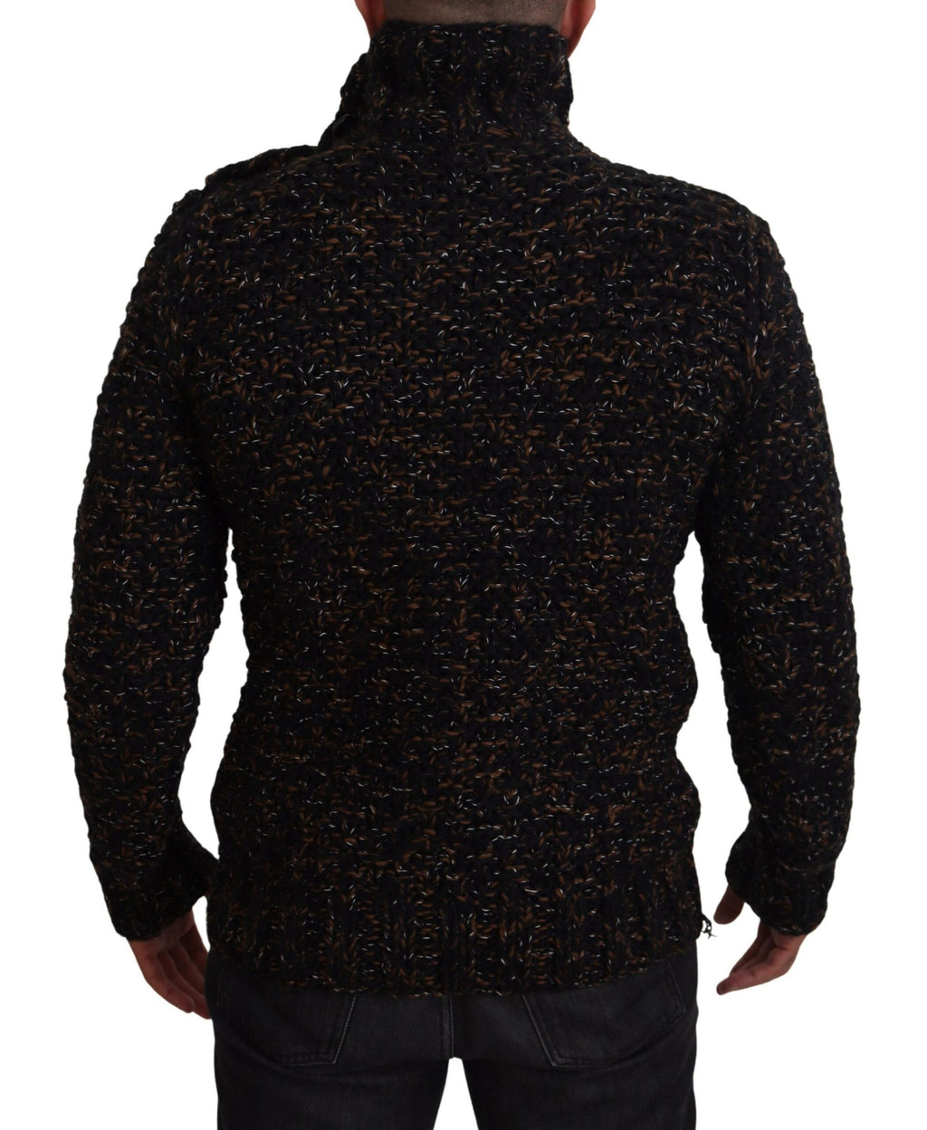 Dolce & Gabbana Brauner Fatto A Mano Rollkragenpullover Pullover