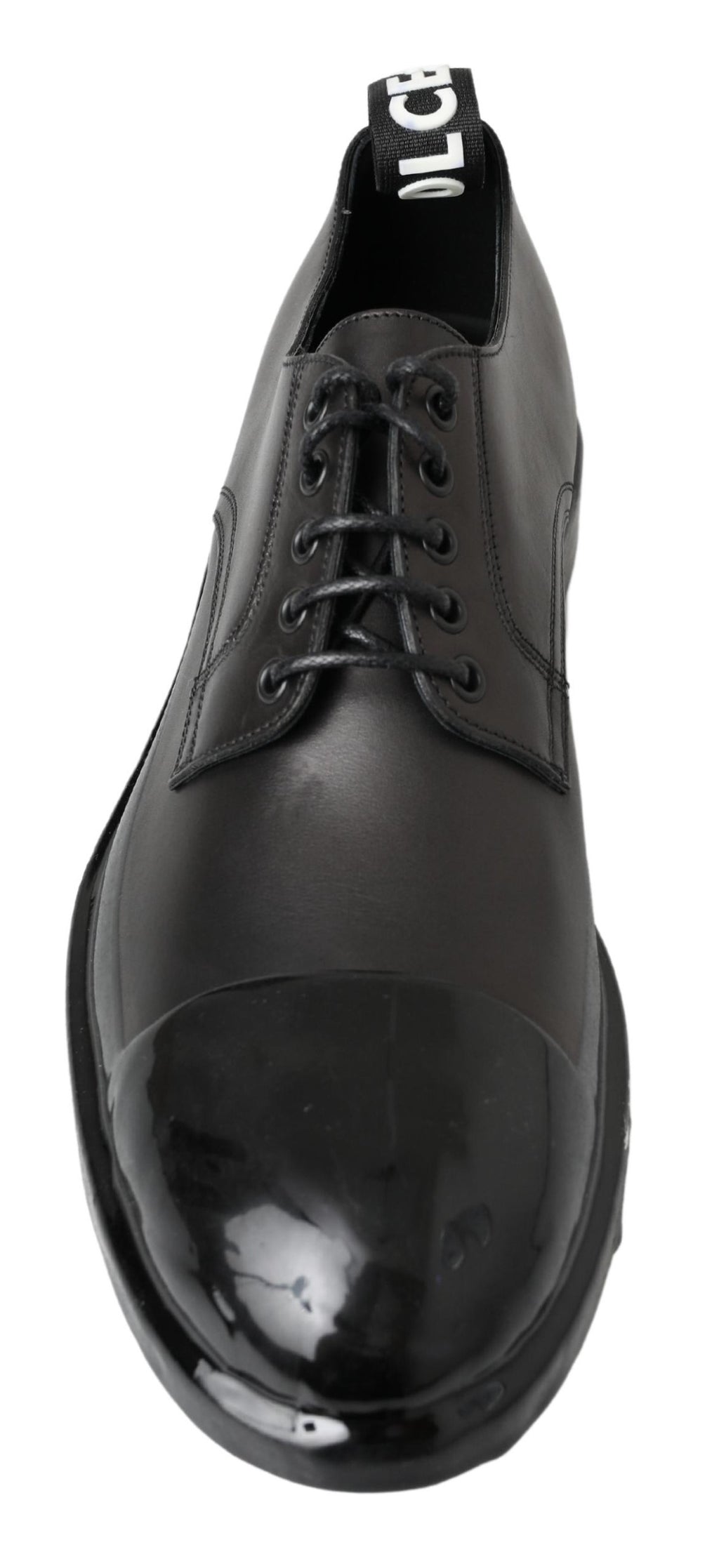 Dolce & Gabbana Schwarze Leder Derby-Schuhe