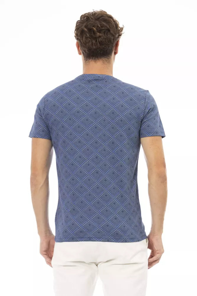 Baldinini Trend Blau Baumwolle Männer T-Shirt