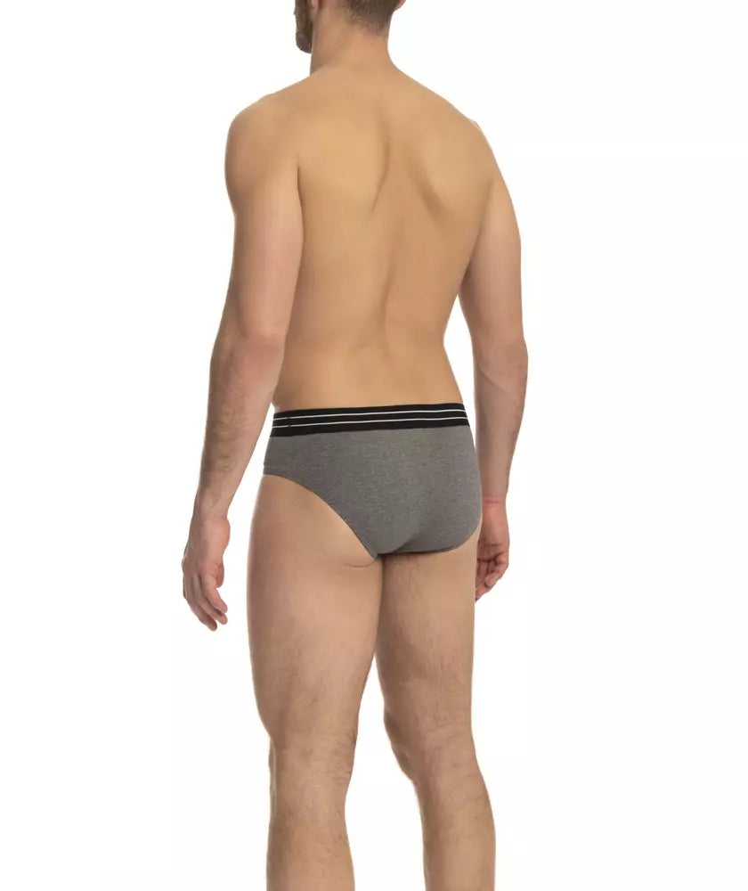 Cavalli Class Graue Baumwolle Männer Unterwäsche Pack