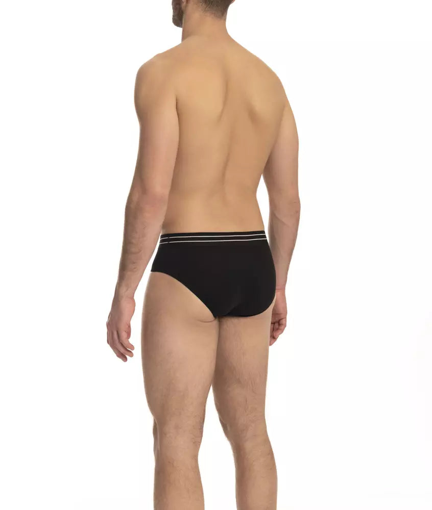 Cavalli Class Schwarze Baumwolle Herrenunterwäsche Boxershorts Tri-Pack