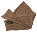 Dolce & Gabbana Brauner gestrickter Kamel-Wickelschal Foulard