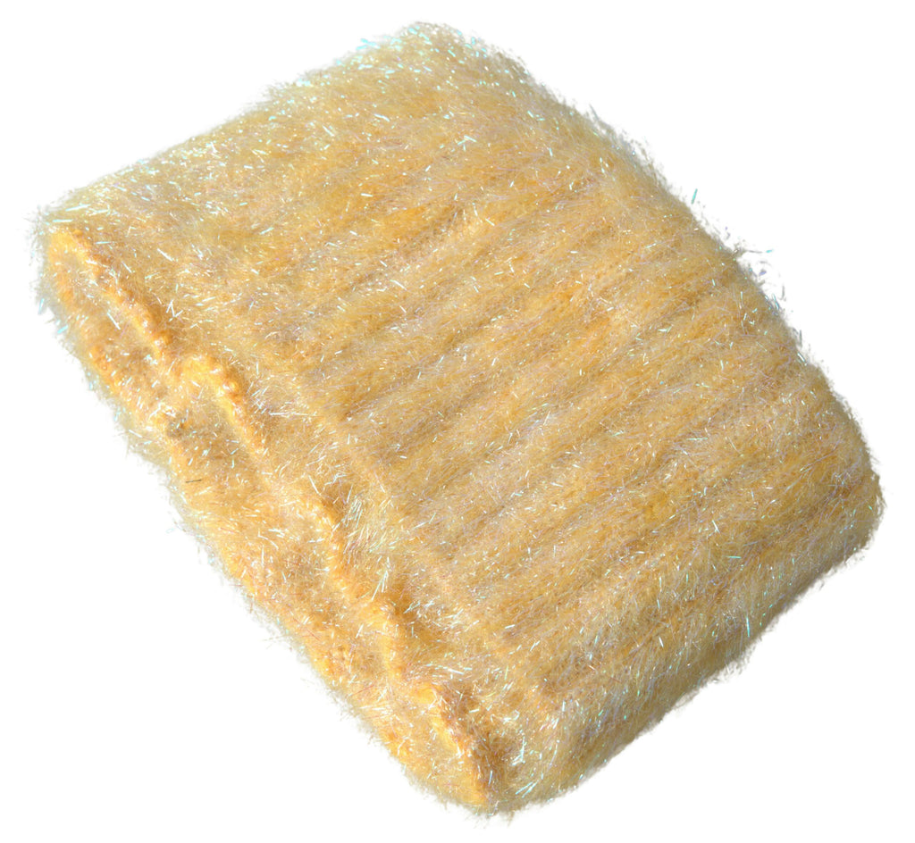 Dolce & Gabbana Gelber Polyester-Mohairfaser-Halstuchschal