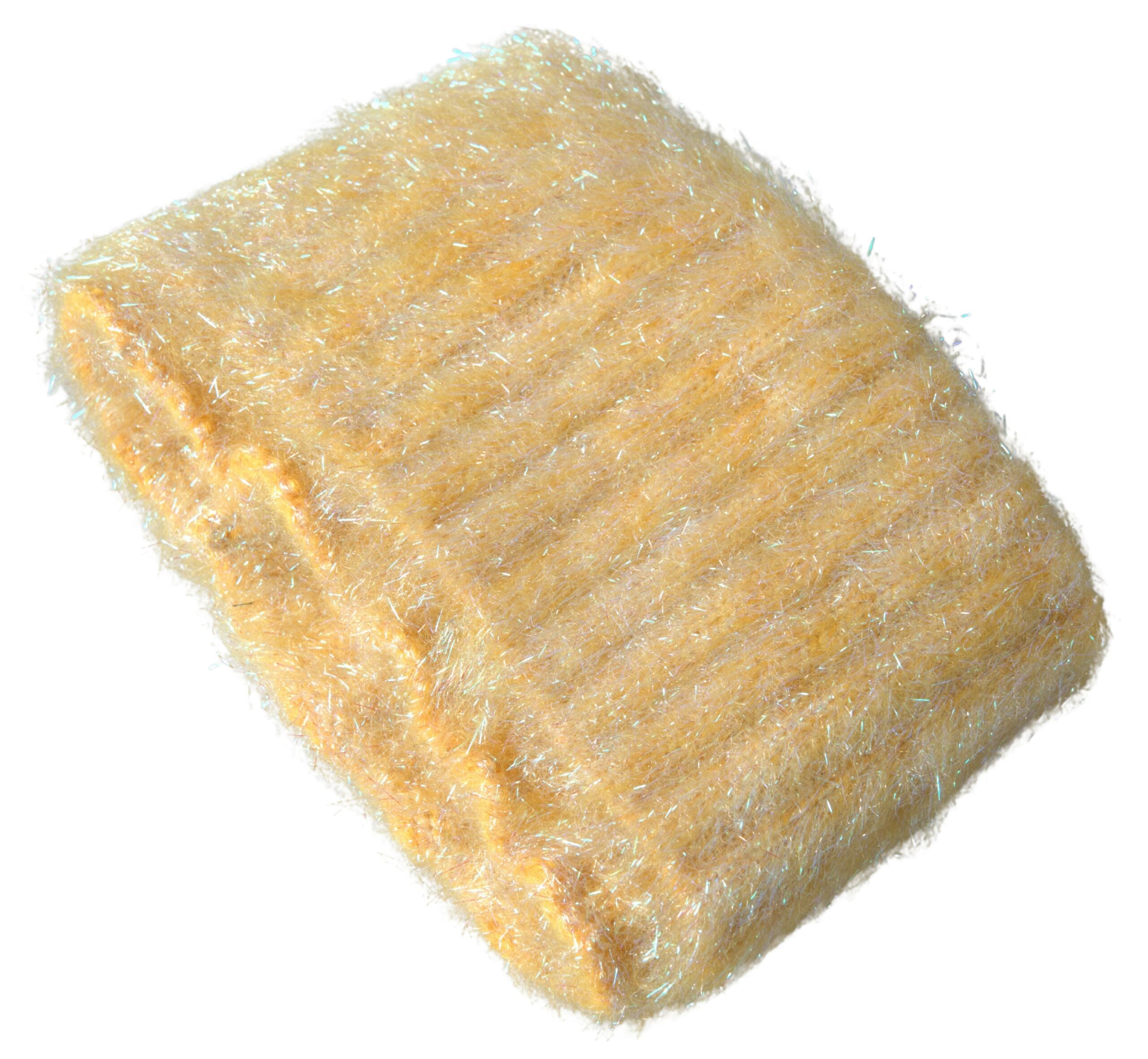 Dolce & Gabbana Gelber Polyester-Mohairfaser-Halstuchschal