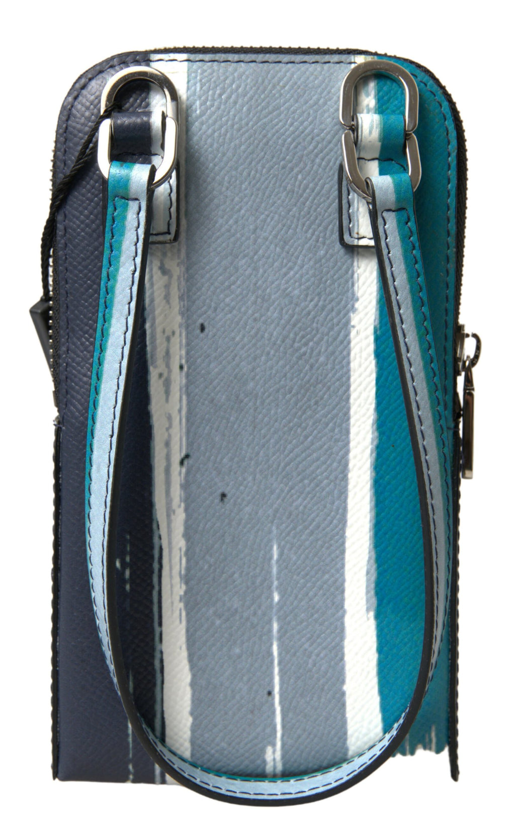 Dolce & Gabbana Blaue Lederhandtasche Umhängetasche Handy-Tasche Unisex
