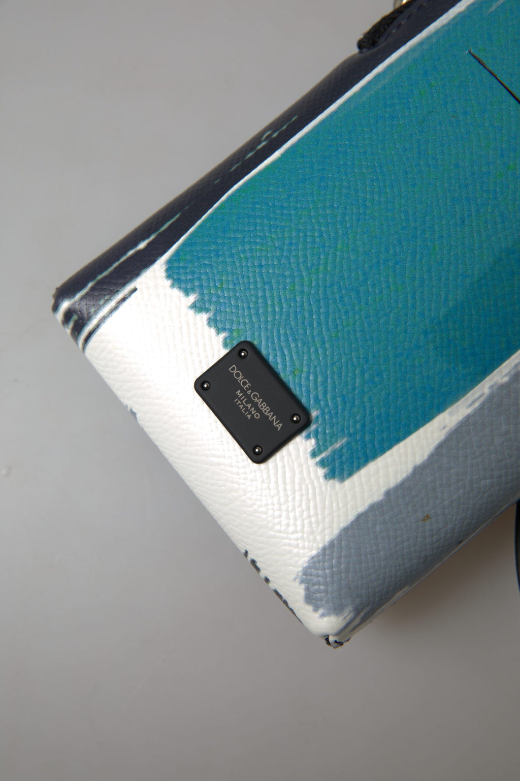 Dolce & Gabbana Blaue Lederhandtasche Umhängetasche Handy-Tasche Unisex
