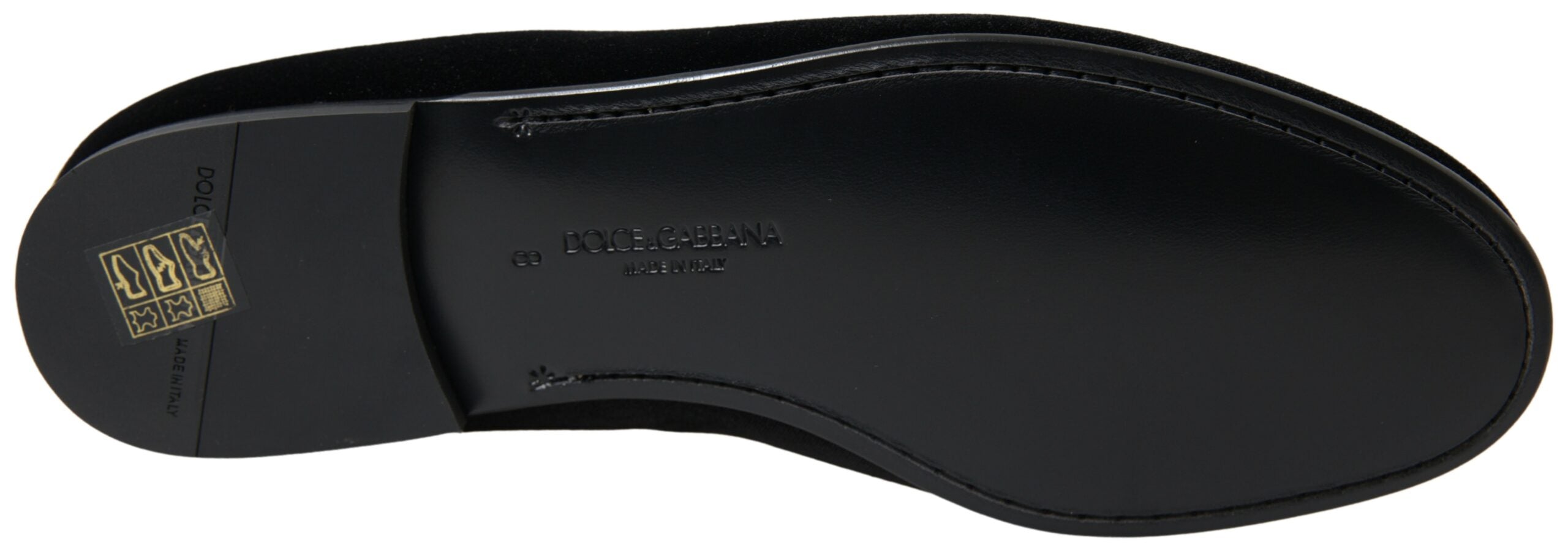 Dolce & Gabbana Schwarzer Samt Loafers Formelle Schuhe