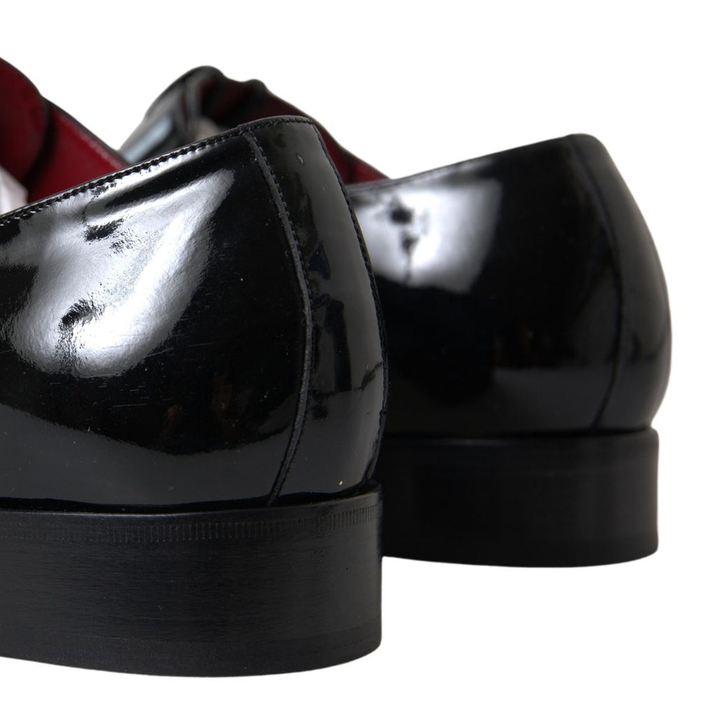 Dolce & Gabbana Schwarze Lackleder-Schuhe