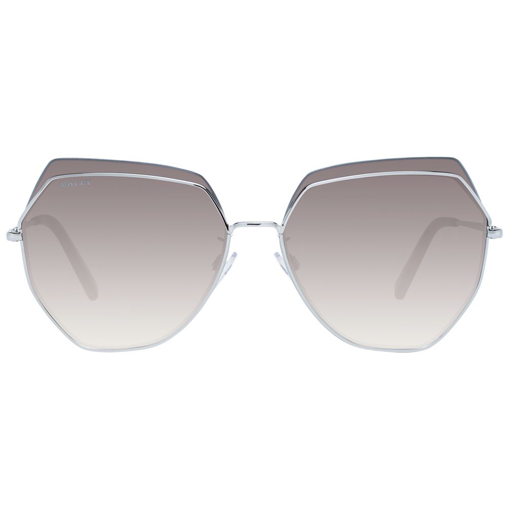 Bally Silberne Metall-Sonnenbrille