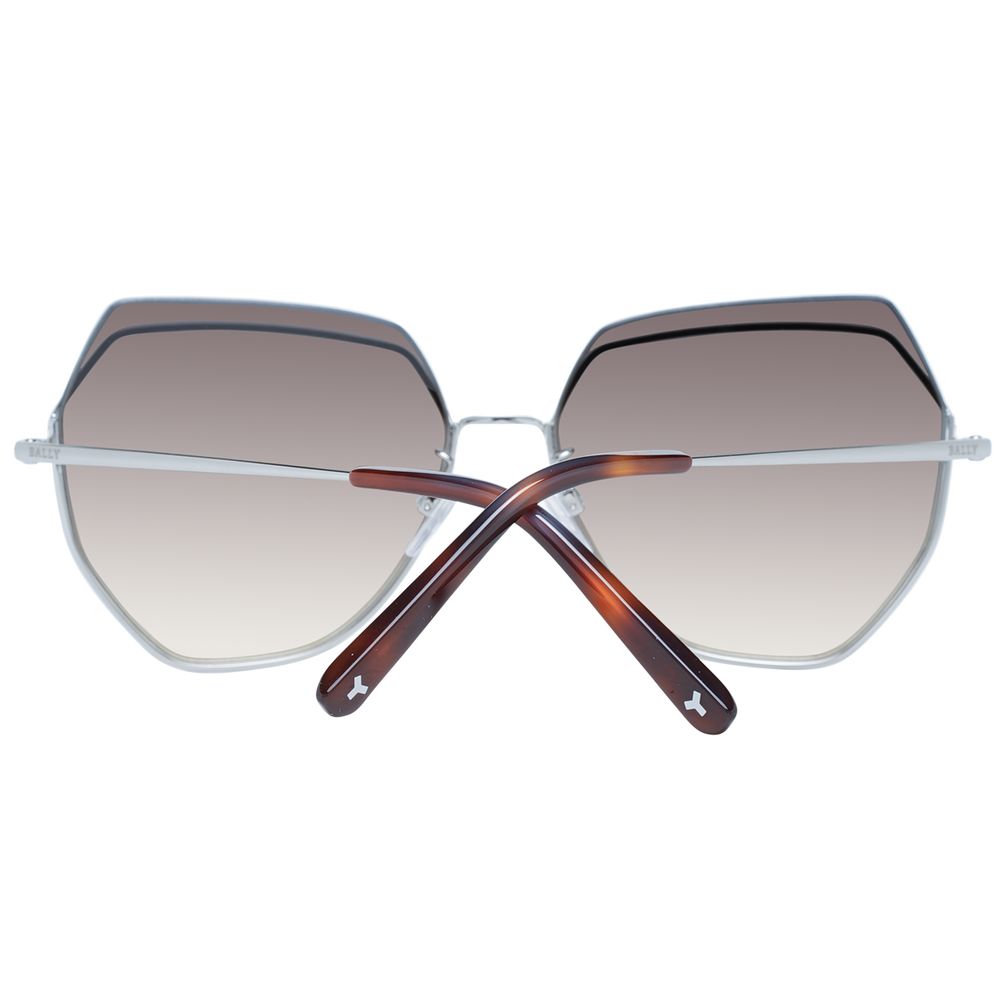 Bally Silberne Metall-Sonnenbrille