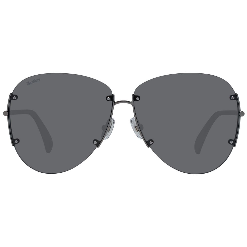 Max Mara Graue Metall-Sonnenbrille
