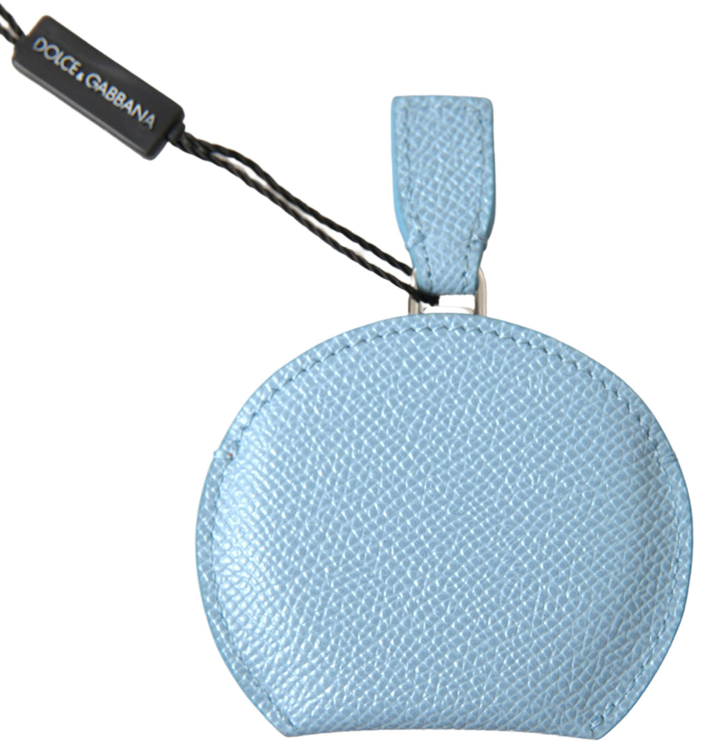 Dolce & Gabbana Hellblauer Kalbsleder-Spiegelhalter