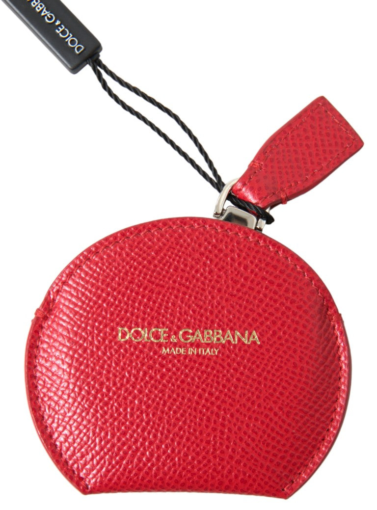 Dolce & Gabbana Handspiegelhalter aus rotem Kalbsleder