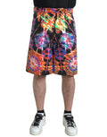 Dolce & Gabbana Multicolor Printed Cotton Men Bermuda Shorts