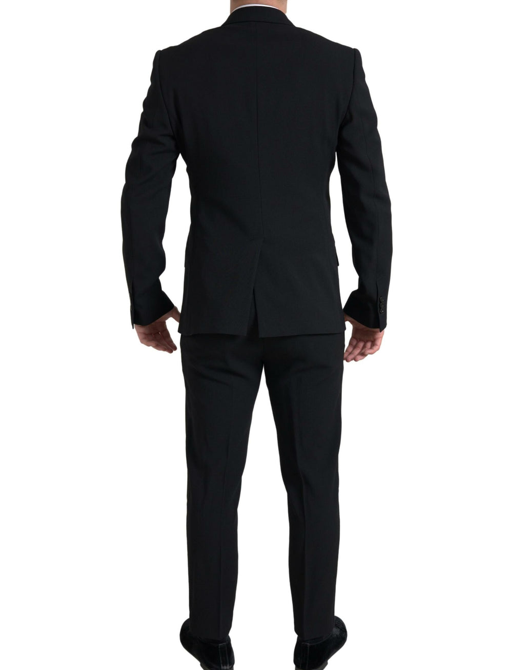 Dolce & Gabbana Schwarzer 2-teiliger Zweireiher SICILIA Anzug