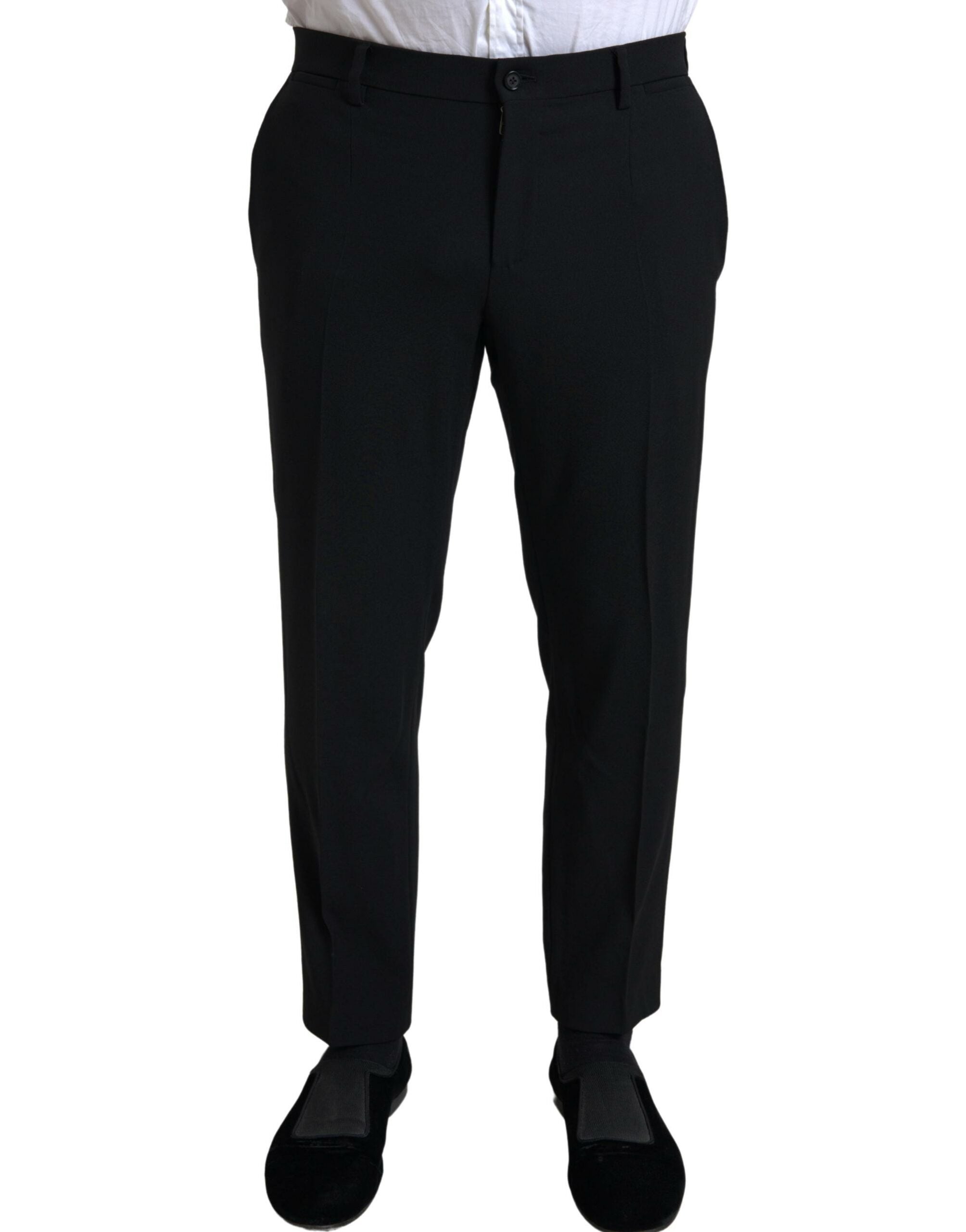 Dolce & Gabbana Schwarzer 2-teiliger Zweireiher SICILIA Anzug