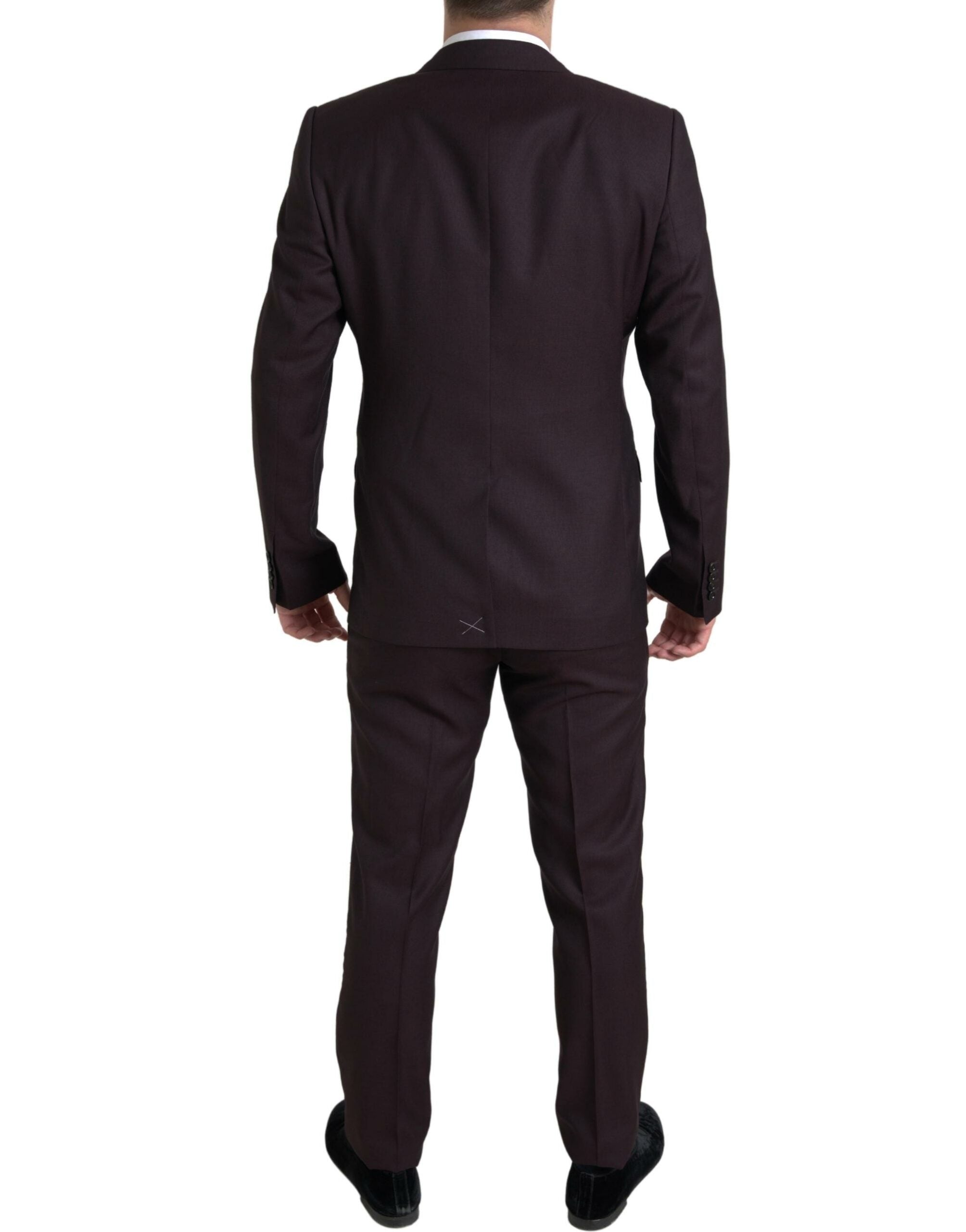 Dolce & Gabbana Kastanienbrauner 2-tlg. einreihiger MARTINI Anzug