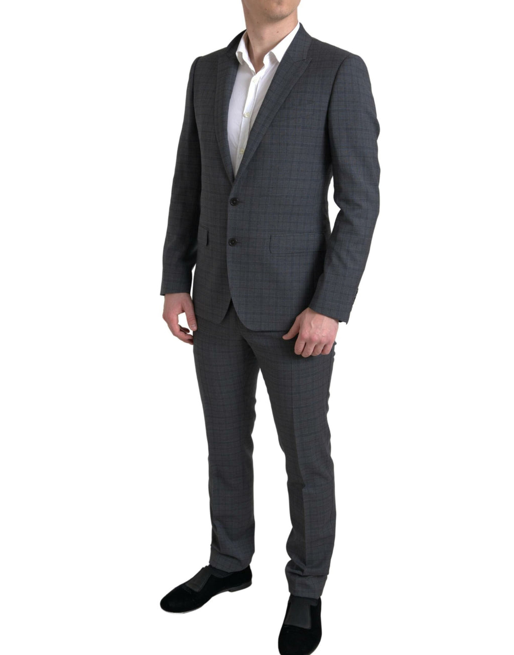 Dolce & Gabbana Grauer 2-teiliger einreihiger MARTINI Anzug