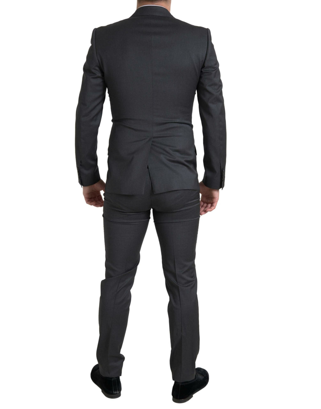 Dolce & Gabbana Grauer 2-teiliger Zweireiher SICILIA Anzug