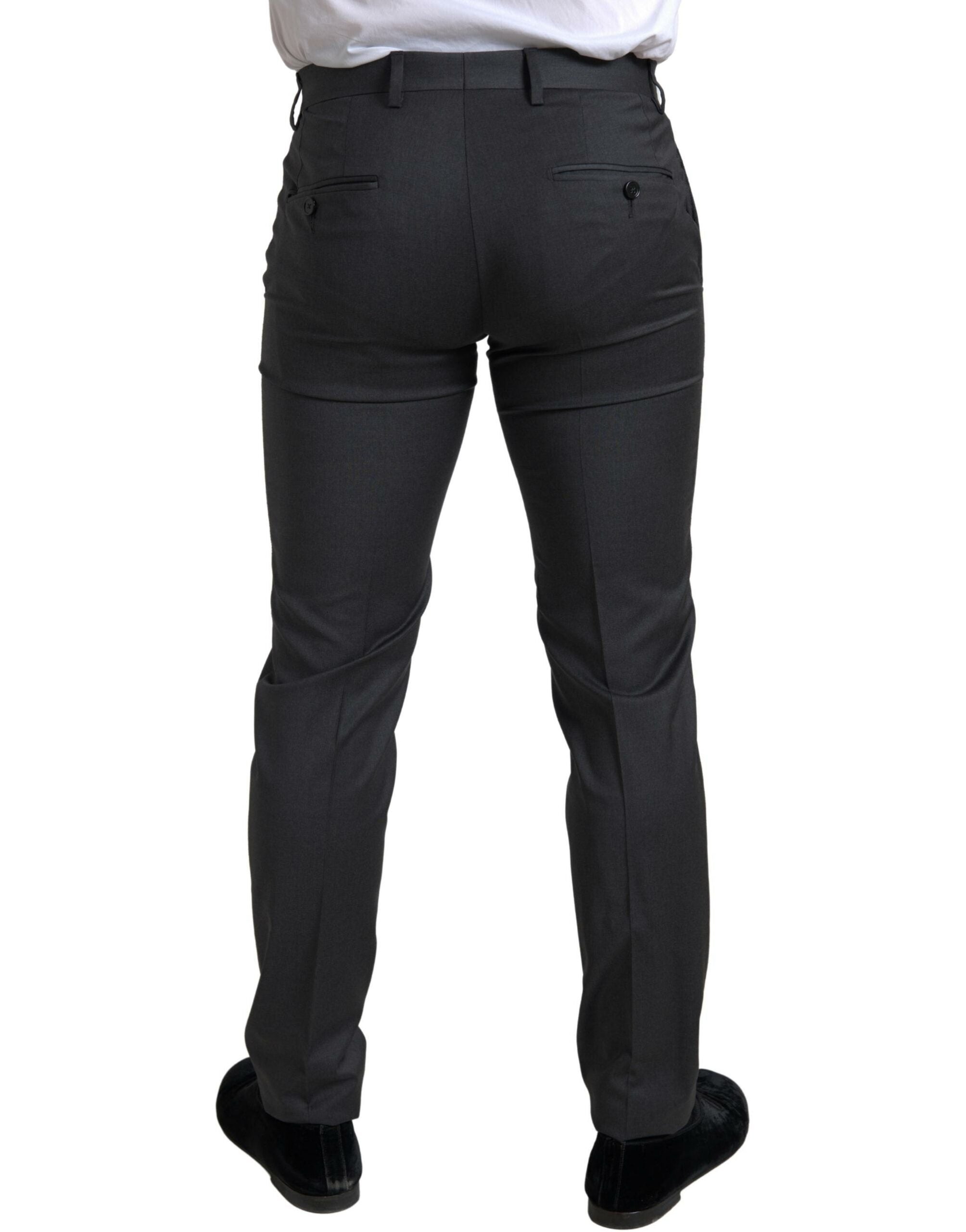 Dolce & Gabbana Grauer 2-teiliger Zweireiher SICILIA Anzug