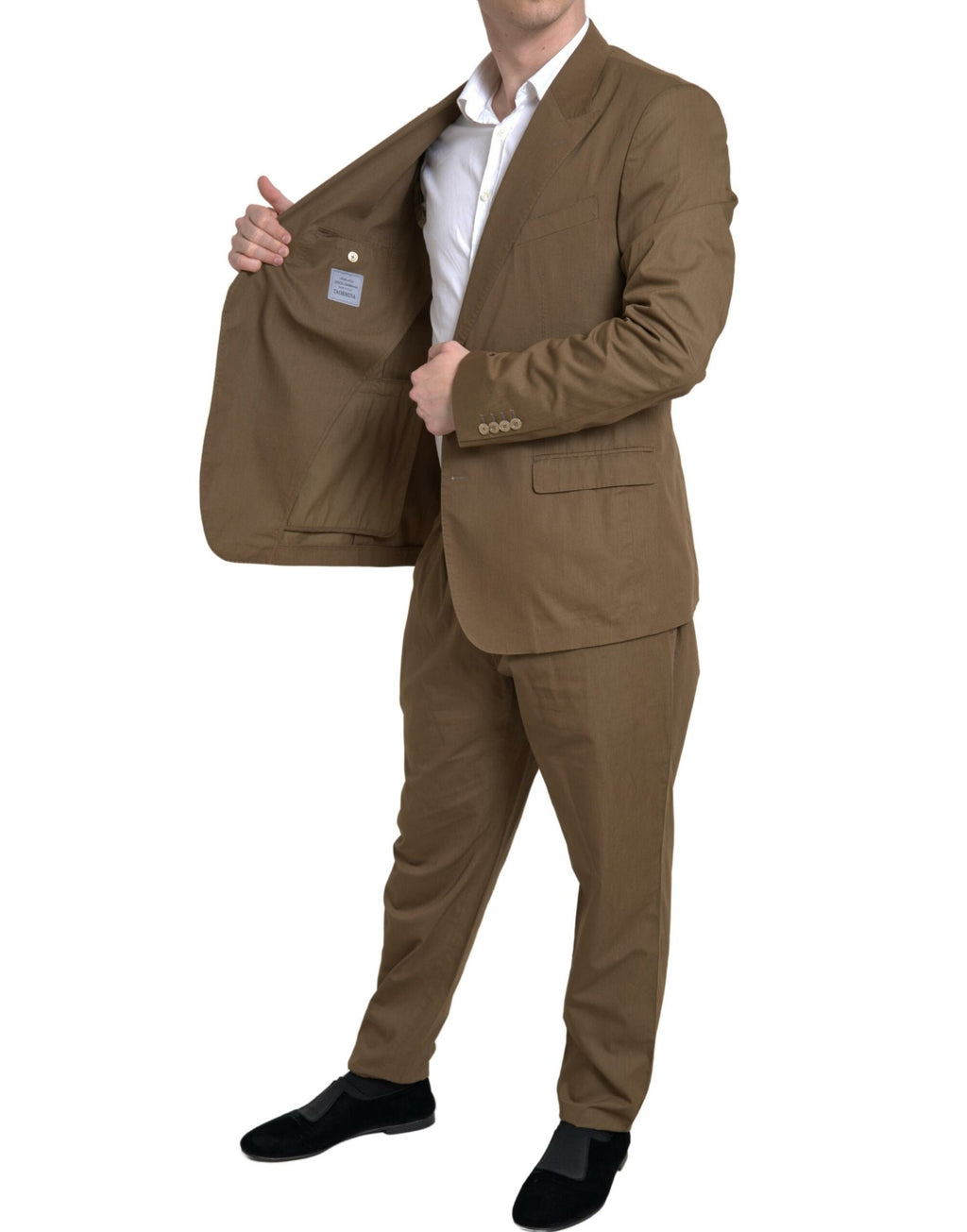 Dolce & Gabbana Brauner einreihiger TAORMINA Anzug, 2-teilig