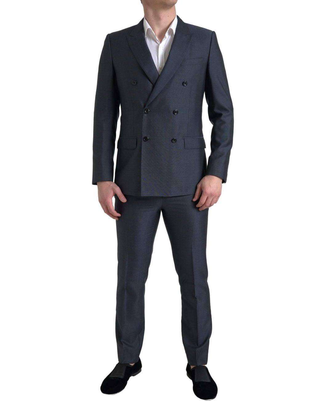 Dolce & Gabbana Blauer 2-teiliger Zweireiher MARTINI Anzug