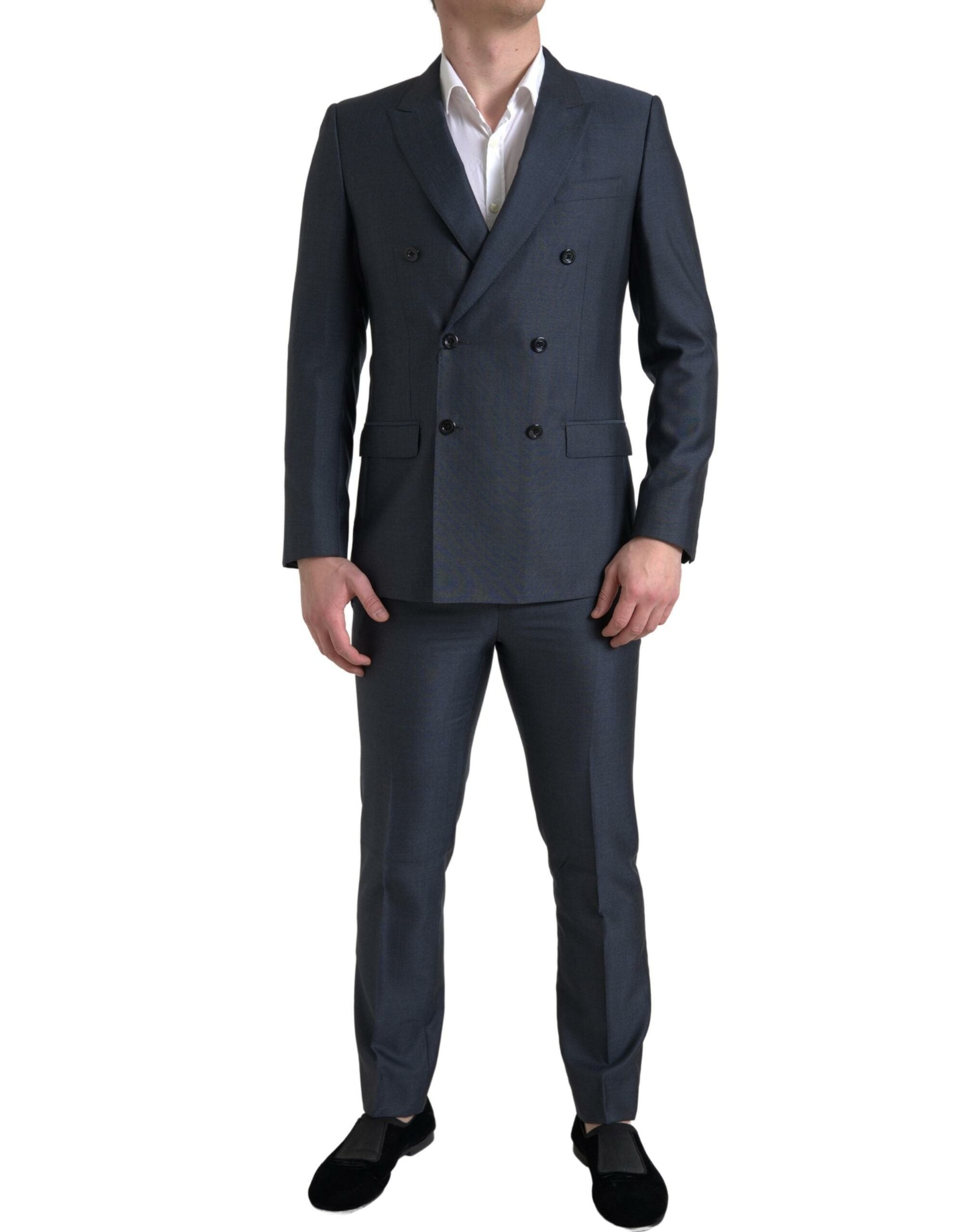 Dolce & Gabbana Blauer 2-teiliger Zweireiher MARTINI Anzug