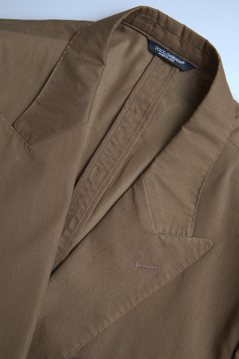 Dolce & Gabbana Brauner einreihiger TAORMINA Anzug, 2-teilig