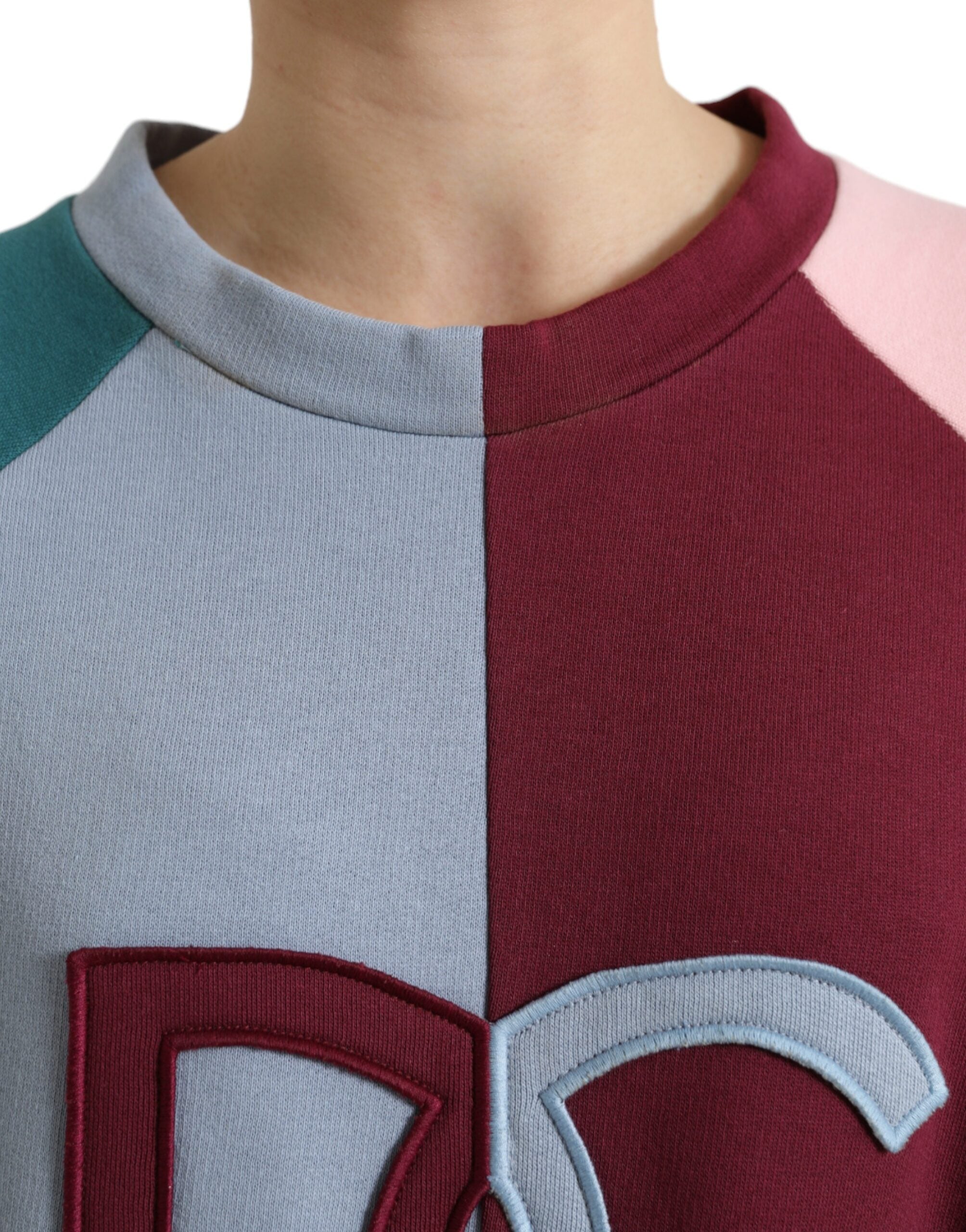 Dolce & Gabbana Multicolor Baumwolle Rundhals Pullover