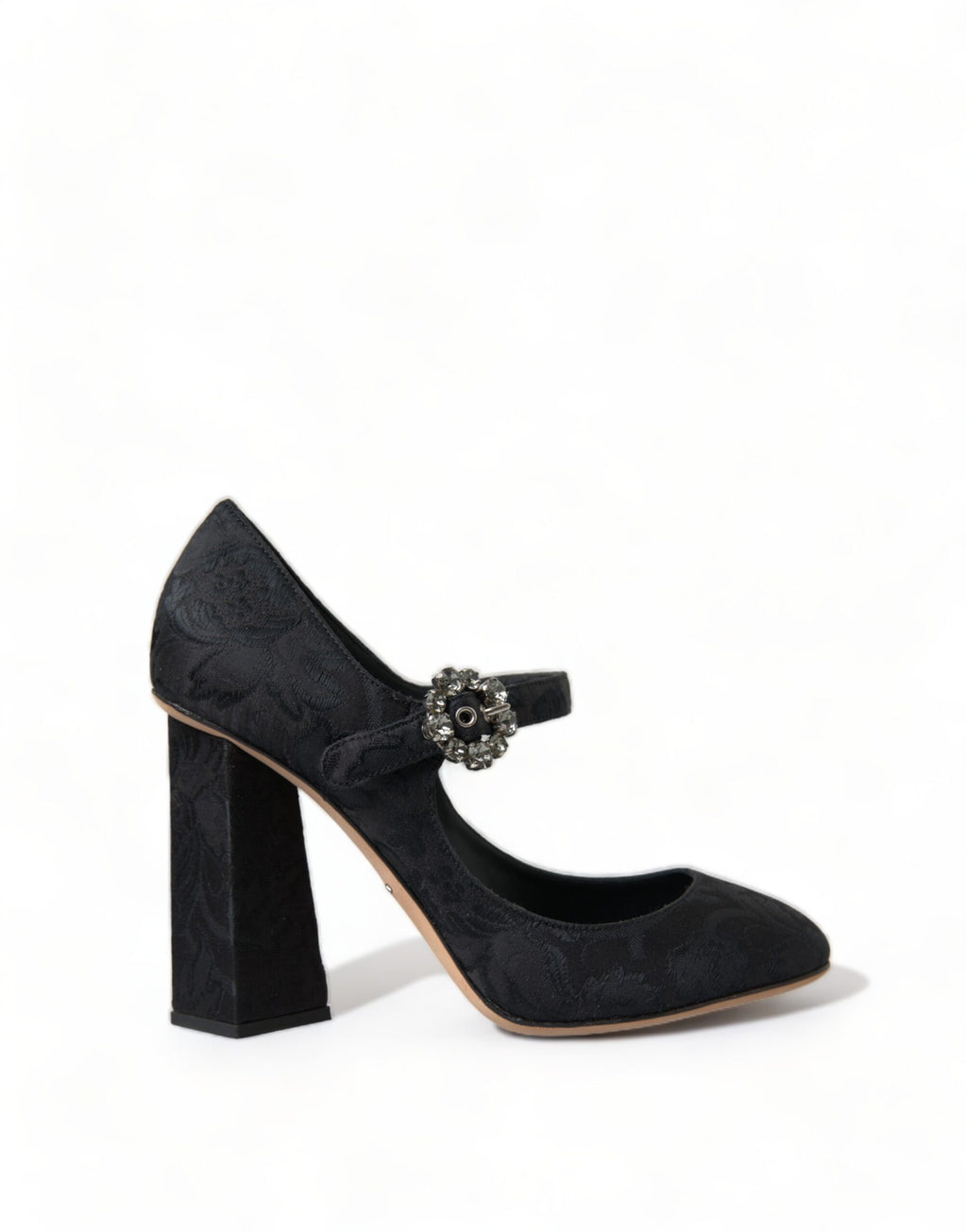 Dolce & Gabbana Schwarz Brokat Mary Janes Heels Pumps Schuhe