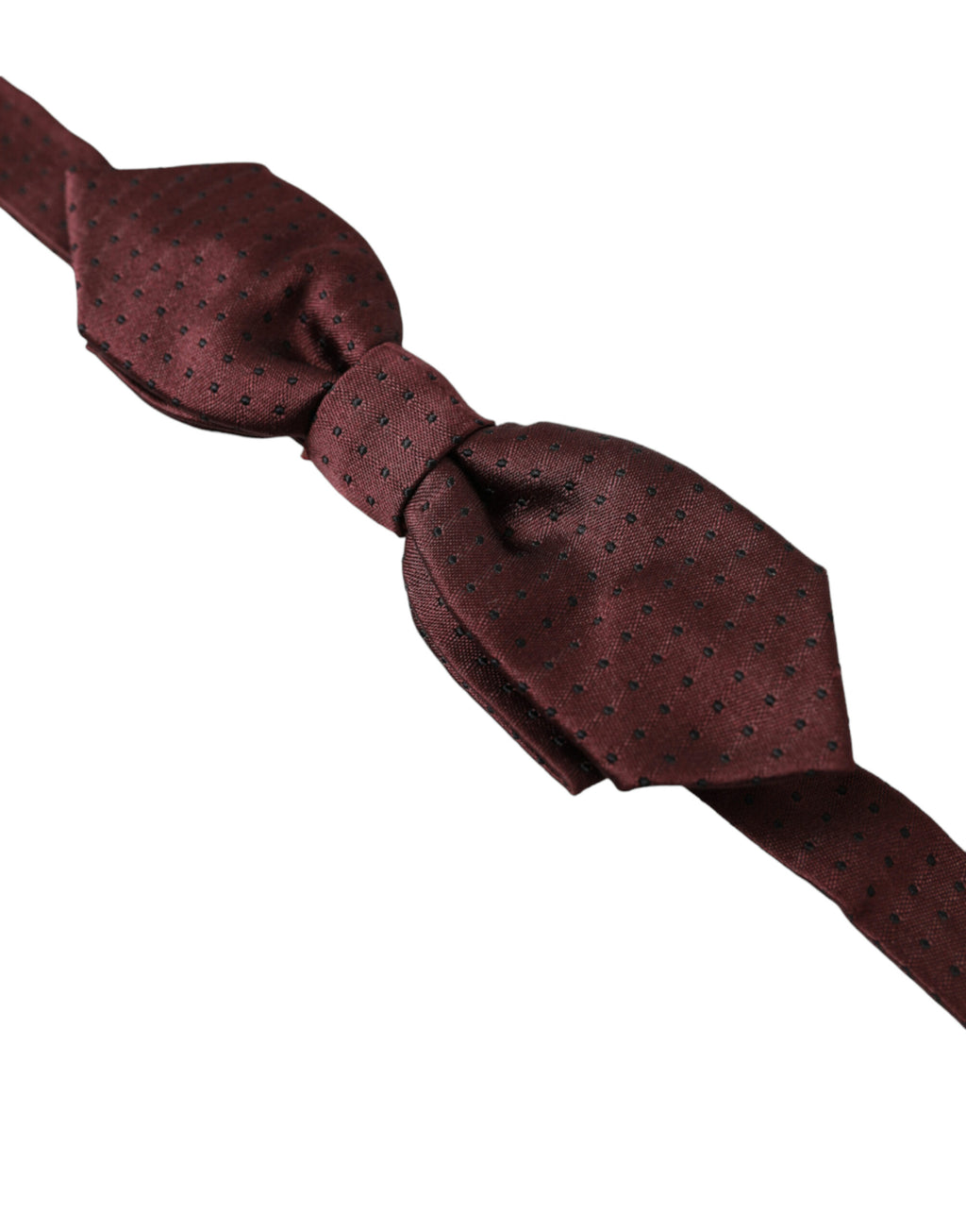 Dolce & Gabbana Rote bordeauxfarbene, schmale, verstellbare Papillon-Fliege im Nacken
