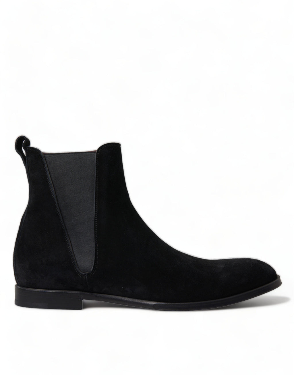 Dolce & Gabbana Schwarz Wildleder Leder Mid Calf Männer Stiefel Schuhe