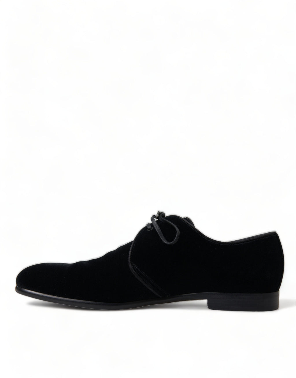Dolce & Gabbana Schwarze Samtschnürer für formelle Derby-Schuhe
