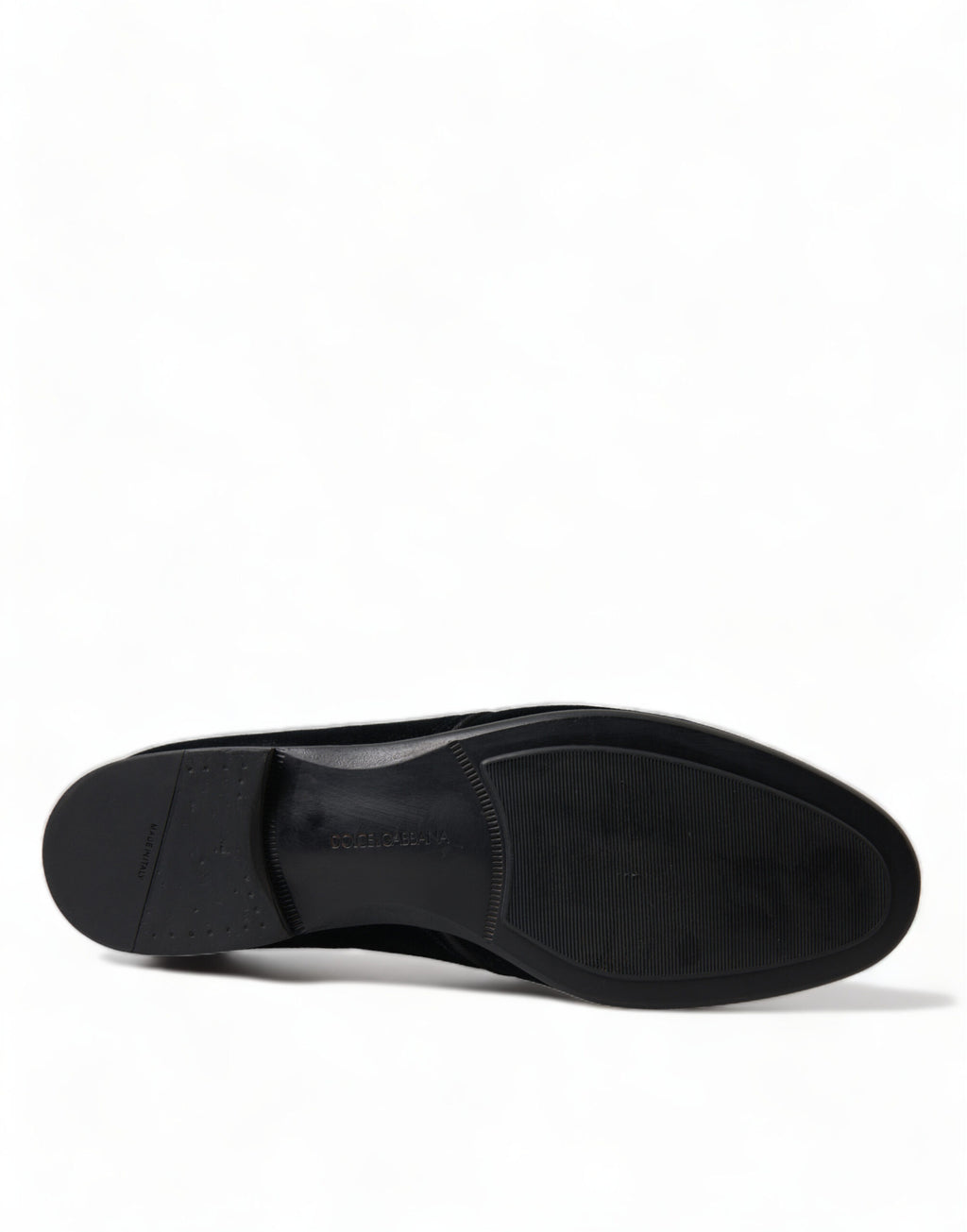 Dolce & Gabbana Schwarze Samtschnürer für formelle Derby-Schuhe